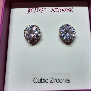 Betsey Johnson cubic zirconia earrings!